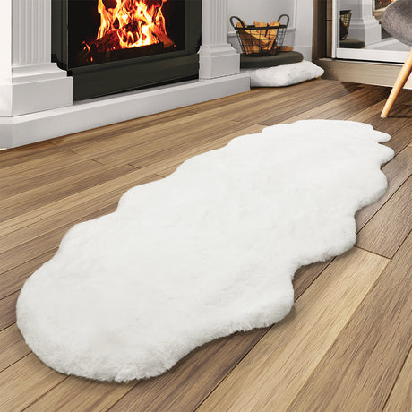 Marlow Floor Rug Area Rugs Cloud Fluffy 60X160cm White-2018816752720416775