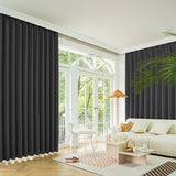 Marlow 2XBlockout Curtains Chenille 132x250 Dark grey - Rear View