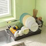 Toque Dish Drying Rack Plate Drainer Cup Holder - Rear View