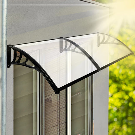 Mountview Window Door Awning Outdoor 1M X 2.4M Transparent 1x2.4M-2006733104311570438