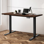 Levede Motorised Standing Desk Adjustable 140cm Walnut 1000x 1MM-2006733292715511814