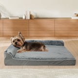 Pawz Orthopedic Dog Bed M Grey - Rear View