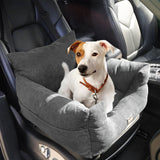 PaWz Pet Car Booster Seat Dog Protector M Grey Medium - Close-Up Angle