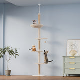 Pawz Cat Tree Tower Scratching Post Scratcher 230-275cm - Rear View