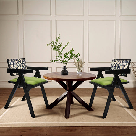 Levede 2X Dining Chair Retro Backrest Chair-2006732902578130950