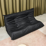Levede 2 Seaters Floor Sofa Caterpillar Lounge - Rear View
