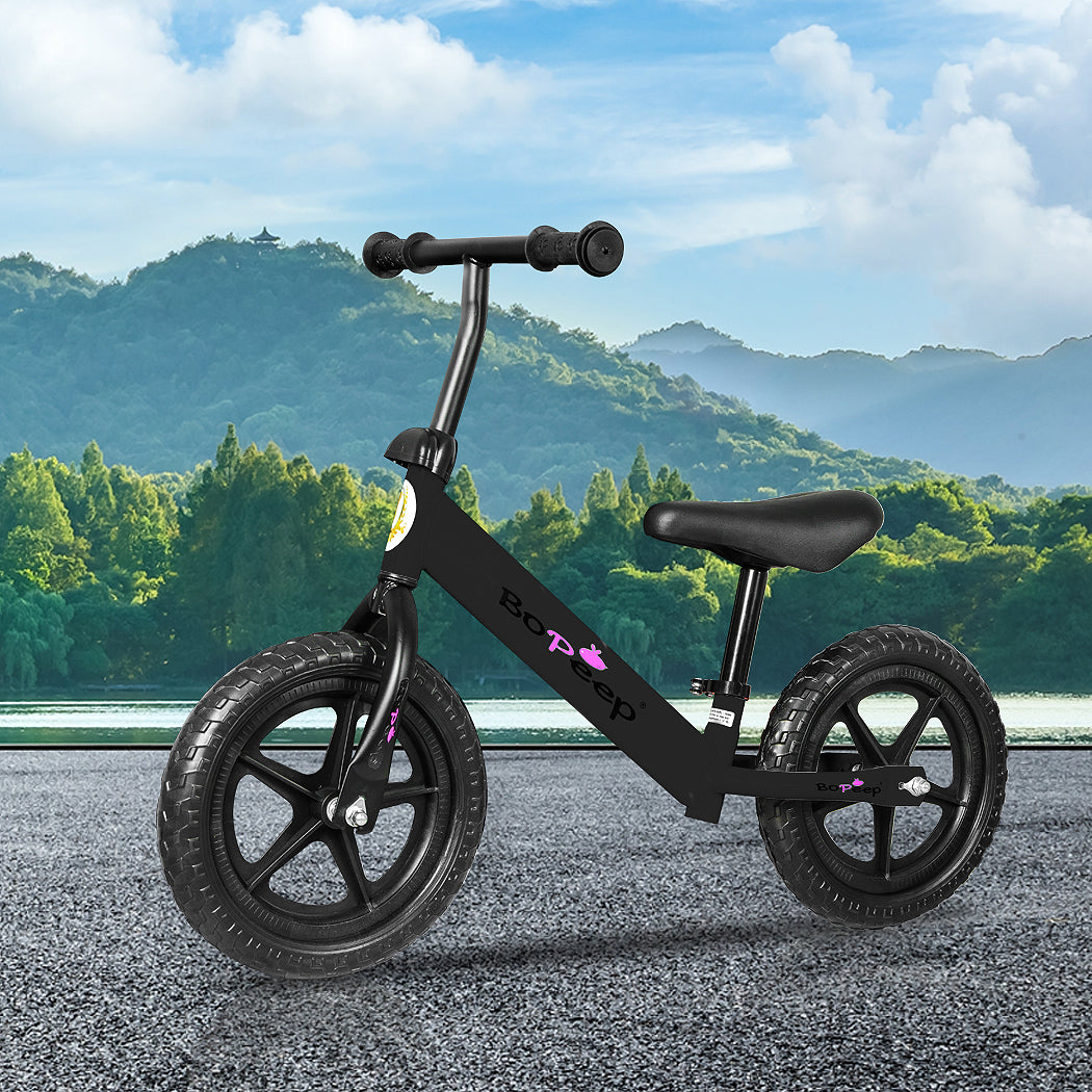 BoPeep Kids Balance Bike Ride On Toys Black-2006733050179883014