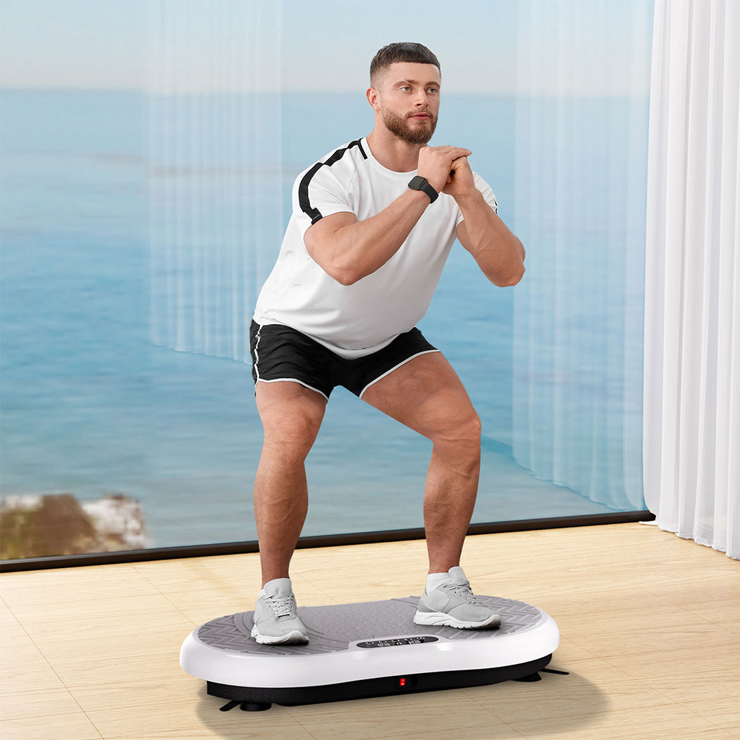 Centra Vibration Plate Train Exercise Machine White-2006732711808602118