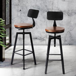 Levede 1x Industrial Bar Stools Kitchen-2018816789638680582