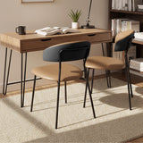 Levede 2x PU Leather Dining Chairs Kitchen Lounge - Rear View
