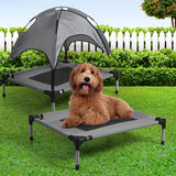 PaWz Pet Trampoline Bed Dog Cat Elevated Medium - Rear View