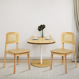 Levede 6x Rattan Dining Chair Wooden Kitchen Chair-2006733384067452934