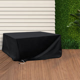 Marlow Outdoor Furniture Cover Garden Black 180CM - Rear View