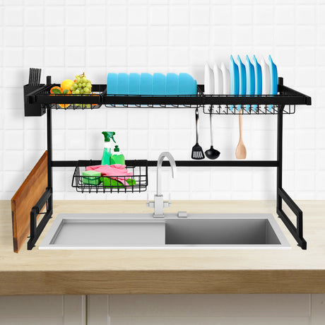TOQUE Dish Drying Rack Over Sink Steel 85 CM-2018816838493933574