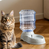 Pawz Automatic Pet Feeder Water Dispenser 3.5L Grey - Close-Up Angle