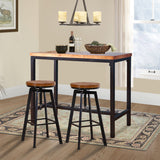 Levede 3pcs Bar Table Barstools Industrial - Rear View