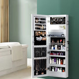 Levede Mirror Jewellery Cabinet Jewelry - Low Angle