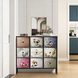 Levede 9 Chest of Drawers Storage Cabinet - Rear View
