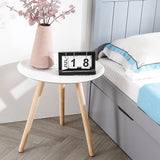 Levede Side Table Coffee Bedside End White - Close-Up Angle