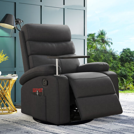 Levede Massage Chair Recliner 360 Swivel Black-2018816942302957574