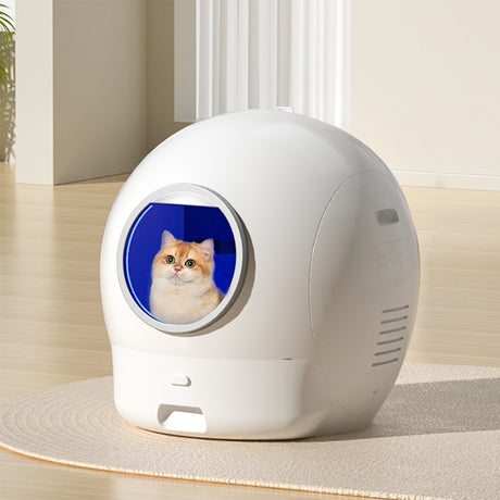 Pawz Self Cleaning Cat Litter Box Large Enclosed Toilet-1954802478600032263