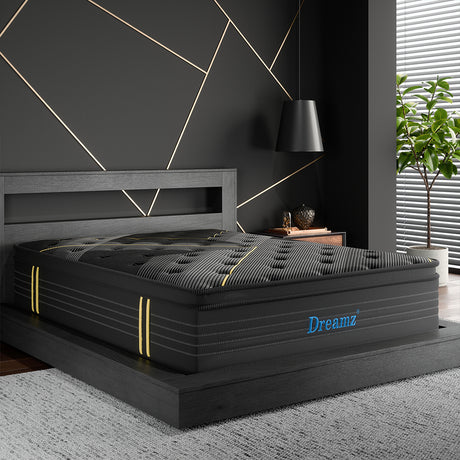 Dreamz Spring Mattress Bamboo Euro Top King Single-2006733093813227527