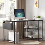 Levede L Shaped Computer Desk Corner Desk Black-2018816900045344775