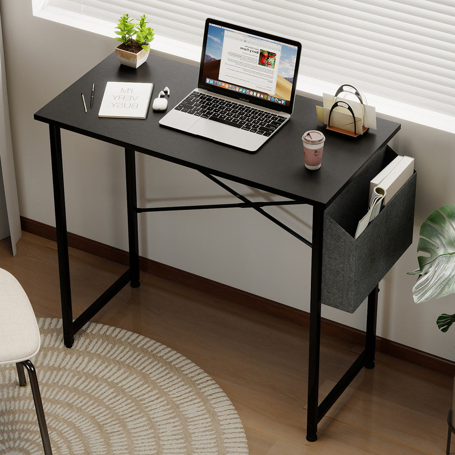 Levede Computer Desk Study Table with Storage Bag Home-2018816691974311943