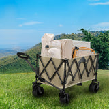 Lambu Folding Wagon Cart Khaki-2006732894487318535