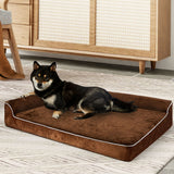 Pawz Orthopedic Dog Bed L Coffee - Close-Up Angle
