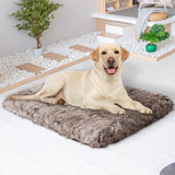 PaWz Dog Mat Pet Calming Bed Memory L Coffee Large - Close-Up Angle