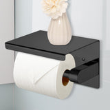 Toilet Paper Holder Roll Bath Tissue Black - Rear View