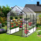 Levede Greenhouse Walk In 3 Tier Garden - 45-Degree Angle