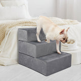 PaWz Pet Stairs 3 Steps Portable Adjustable Medium - Close-Up Angle