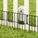 Mountview 10 Pcs Garden Fence Border Rustproof Metal - 45-Degree Angle