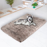 PaWz Dog Mat Pet Calming Bed Memory XXL Coffee XX-Large - Rear View