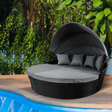 Levede Day Bed Sofa Daybed Outdoor Garden - Close-Up Angle