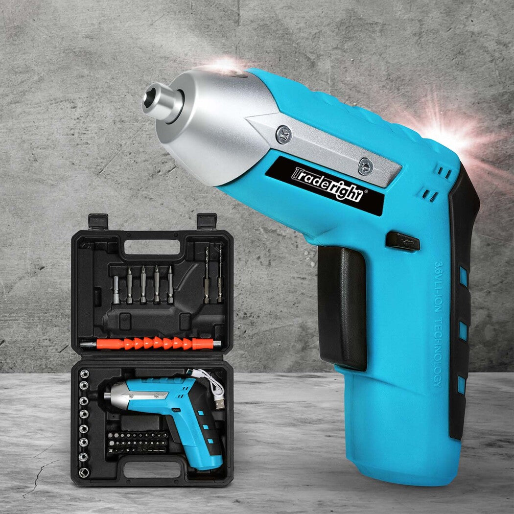 Traderight 4V Cordless Screwdriver 1300mAh 210rpm Speed-2018816689097019399