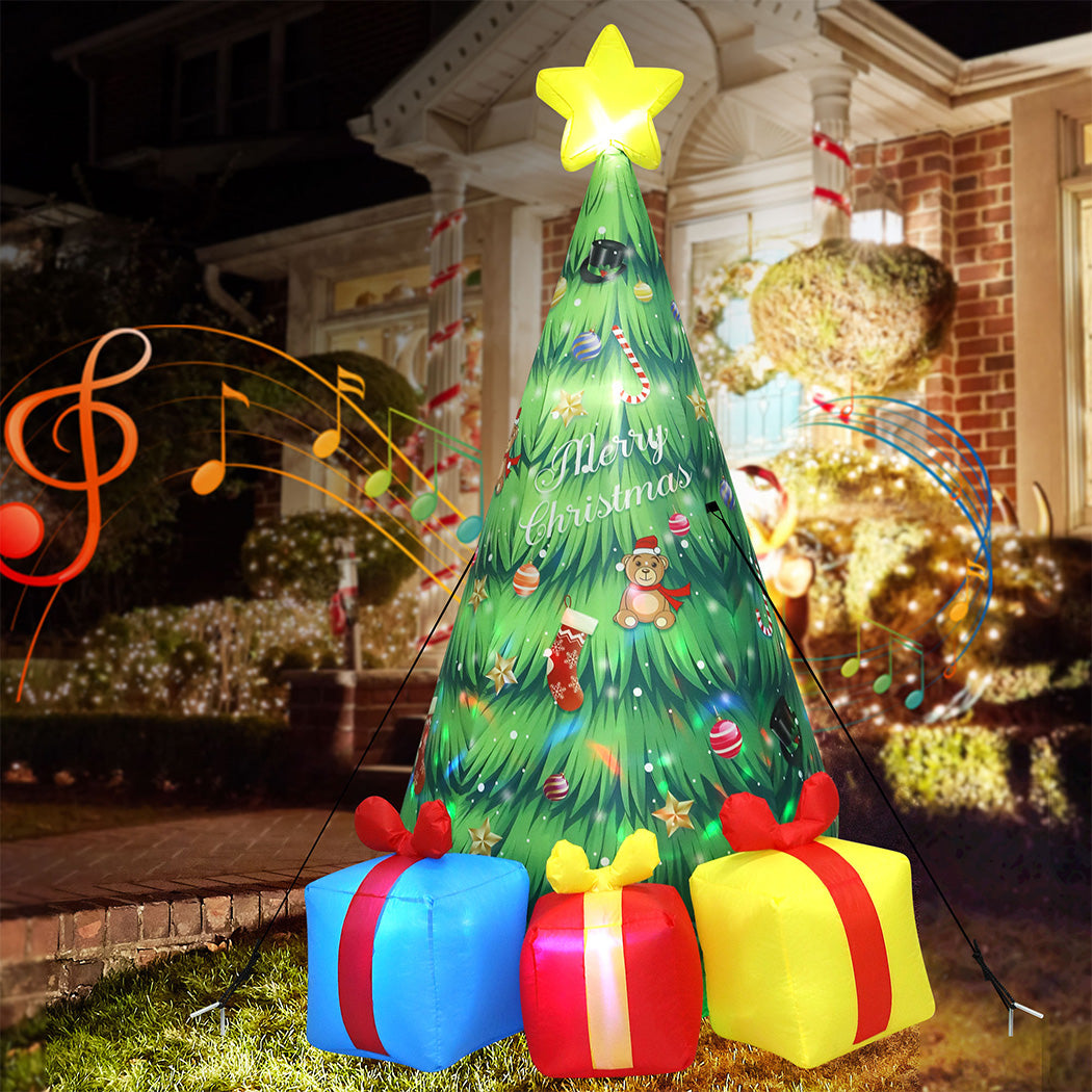 Santaco Inflatable LED Christmas Tree with Music 240CM-2006733389188698119