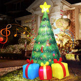 Santaco Inflatable LED Christmas Tree with Music 240CM - Close-Up Angle