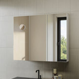 Levede Bathroom Mirror Cabinet 90CM - Close-Up Angle