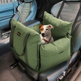 PaWz Dog Car Seat Booster Belt Green - Close-Up Angle