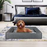 PaWz Memory Foam Pet Bed Calming Dog M Medium - Close-Up Angle