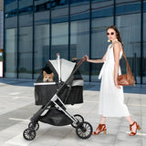 PaWz 4 Wheels Pet Stroller Dog Cat Pram-2018816887751839751