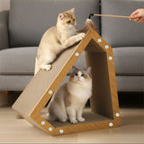 Pawz Cat Scratcher Board Scratching Cardboard - Close-Up Angle