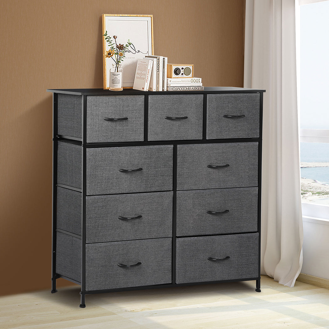 Levede 9 Chest of Drawers Storage Cabinet-2006733276156399622