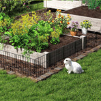 Mountview 25 Pcs Garden Fence Border Rustproof Metal-2006733422801850374