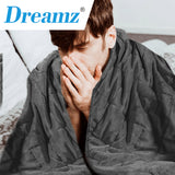 DreamZ 9KG Adults Size Anti Anxiety Grey Double - Close-Up Angle
