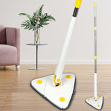 Cleanflo Spin Cleaning Mop 360? Rotatable White - Close-Up Angle