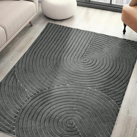 Marlow Floor Rug Soft Polyester Carpet Non Slip Plush Shaggy Rugs Geometric-2018816819325964295